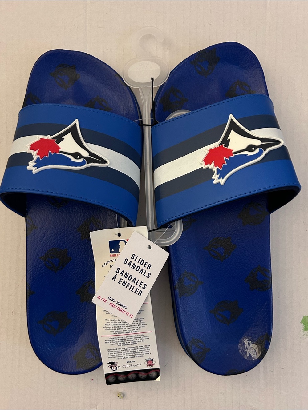 Toronto Blue Jays Men’s Blue Slide Sandals SZ 12-13 XL